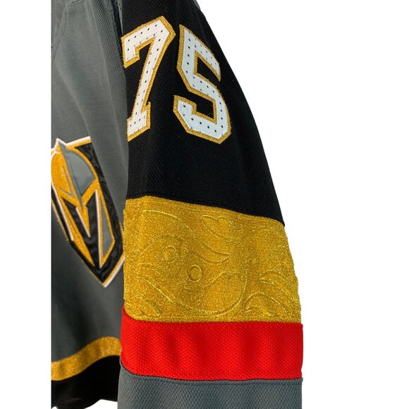 Adidas Vegas Golden Knights Reaves 75 NHL Climalite Jersey Womens Small EUC 7355 - Picture 7 of 8